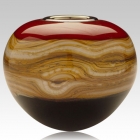 Sphere Ruby Cremation Urn For Two
